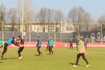 Hete training Feyenoord in aanloop naar PSV
