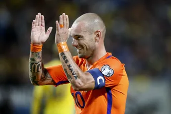 Sneijder stopt bij Oranje: 'Het is goed zo'