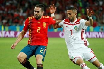 Ziyechs Marokko speelt gelijk tegen Spanje