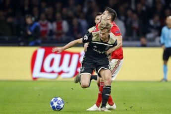 Ajax op zinderende avond in extremis langs Benfica