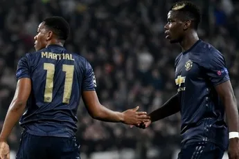 Pogba en Martial niet tegen Ajacieden Oranje