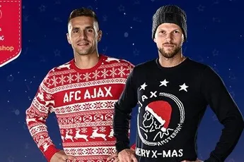 Diverse kersttruien in de Ajax-shop!