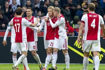 Productief Ajax bezig aan historische scoringsdrift