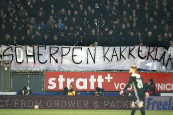 Directie FC Emmen wilde spandoek verwijderen