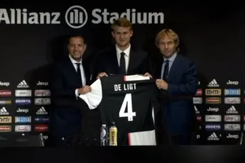 De Ligt gepresenteerd: 'Als kind al fan van Juve'
