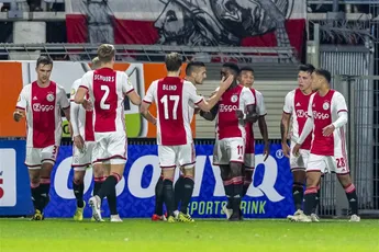 Zwak Ajax wint moeizaam in Waalwijk