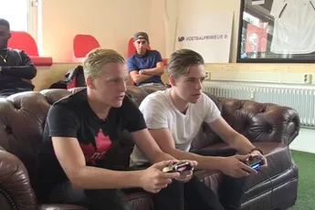 Van de Beek kopje onder tegen Koning FIFA