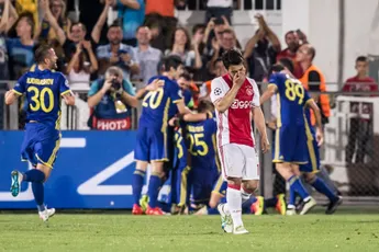 Ajax ook statistisch gezien hard onderuit