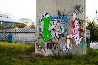 Ook Onana geëerd met graffiti-kunstwerk