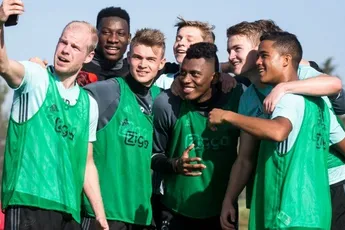 Foto's: Training met sprintjes en partijvorm
