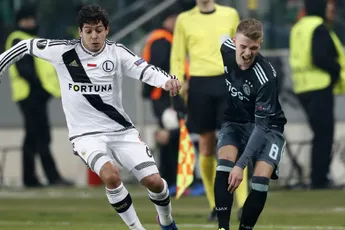Ook Ajax - Legia onzeker voor Sinkgraven