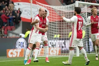Ajax wint na vroege achterstand ruim van H'veen
