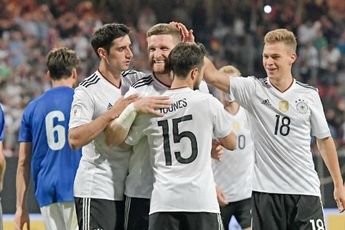 Duitsland wint zonder Younes van Australië
