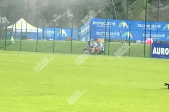 Kishna in tranen tijdens Lazio-training