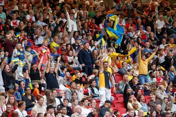 Ajax toont 'groot hart' aan Oekraïners: 'Zongen volkslied luidkeels mee met tranen in hun ogen'