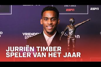 ESPN | Jurriën Timber uitgeroepen tot Eredivisie Speler van het Jaar!