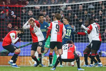 Feyenoord wint nipt van PSV en treft AZ in kwartfinale