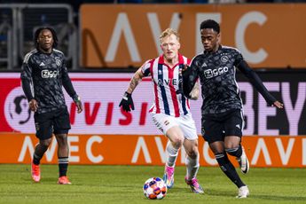 Jong Ajax houdt stand in Tilburgse kou en speelt gelijk bij koploper Willem II