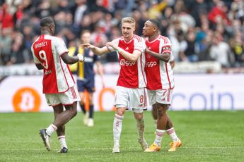 Ajax begint in het vertrouwde 4-3-3-systeem aan competitiewedstrijd tegen Excelsior