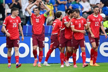 Zwitserland schakelt titelhouder Italië op overtuigende wijze uit en gaat naar kwartfinale EK