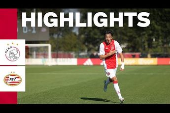 Ajax TV | Amazing free kick by Bounida ☄️ | Highlights & reactions Ajax O19 - PSV O19