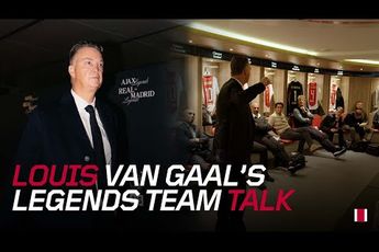 Ajax TV | Louis van Gaal’s team talk in the dressing room ahead of the Ajax Legends - Real Madrid Legends