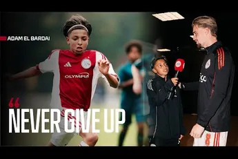 Ajax TV | A dream comes true for Ajax U13 player Adam el Bardai | "I give him a 10 today!" ❤️