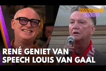 Vandaag Inside | René van der Gijp geniet van speech Louis van Gaal: 'Zó vol van zichzelf!'