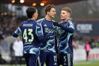 Ajax wint ondanks slechte slotfase van Telstar en loopt twee punten in op Feyenoord