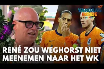 Vandaag Inside | René van der Gijp zou Weghorst niet meenemen naar het WK: 'Gooi lekker Van Dijk naar voren!'