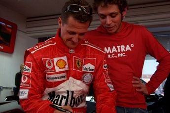 Rossi's liefdesaffaire met de Formule 1: Schumacher geïmponeerd en Ferrari om zijn vinger