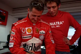 Rossi's liefdesaffaire met de Formule 1: Schumacher geïmponeerd en Ferrari om zijn vinger