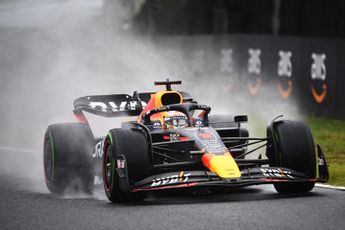 Vrijdag GP Japan 2022 | Verstappen opent kampioensweekend in kletsnatte condities
