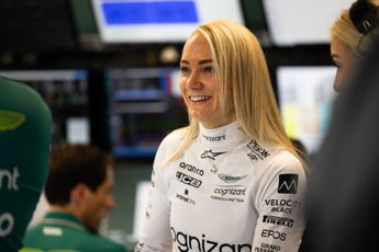 F1 in het kort | Jessica Hawkins werkt als eerste vrouw sinds 2018 F1-test af voor Aston Martin