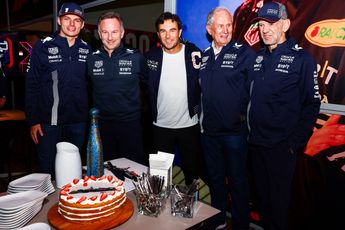 Marko op 81e verjaardag samen met Verstappen de puppet master van de Formule 1