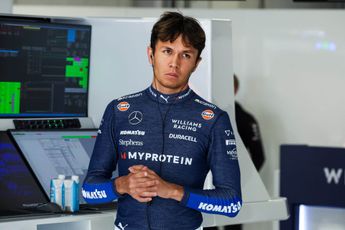 Albon over gebrek aan derde chassis bij Williams: 'Denk er om eerlijk te zijn niet aan'