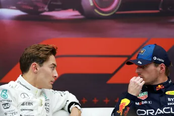 Windsor reageert op ruzie tussen Russell en Verstappen: 'Als je niet wilt praten, praat dan niet'