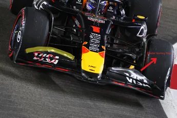 'Red Bull en ander team lijken opnieuw te spelen met flexi-wings-regels, was te zien in Singapore'