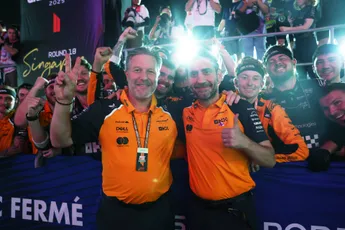 Albers feliciteert Brown met een kanttekening: 'Alle geluk in de wereld met die Red Bull-puinhoop'