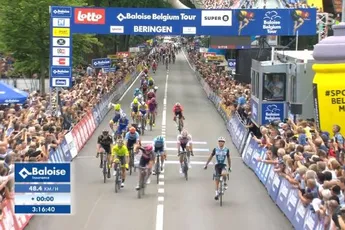 Coquard wint in Baloise Belgium Tour na lelijke massaval, Evenepoel wint eerste klassement