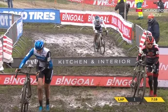 Betsema troeft Bakker en Brand af in Nederlands onderonsje in Ethias Cross Eeklo