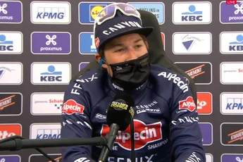 Philipsen verrast door massasprint in GP de Denain: 'Mathieu had zeker een harde wedstrijd gemaakt'