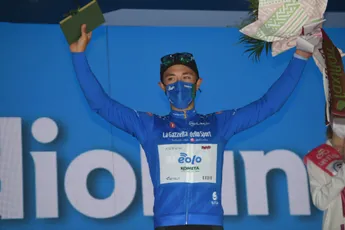 Albanese pakt eerste bergtrui: 'Fantastisch om onze Giro zo te beginnen'