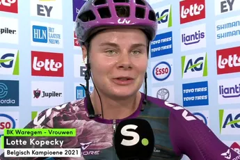 Kopecky met 'slechte benen' naar dubbelslag: 'Wilde niet gokken op sprint'