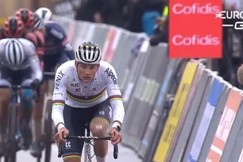 Alpecin-Fenix spreekt van 'mindere dag' Van der Poel: 'Kan gebeuren'