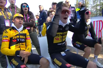 Nederlandse Jumbo-Visma's over 'Roglic-rollercoaster' in Giro: 'Moment dat wereld even stilstond'