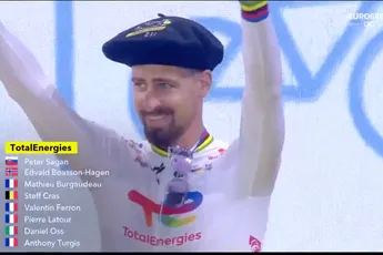 🎥 HAHA! Zijn laatste Tour, maar Peter Sagan steelt weer de show bij ploegenpresentatie in Bilbao!