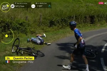 🎥 David de la Cruz (Astana) geeft op, maar komt weg zonder breuken: 'Nu focussen op de Vuelta'