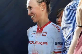 Niewiadoma verschalkte op WK gravel topfavorieten als Vollering, Persico en Wiebes: 'Fuck yeah, I got this'