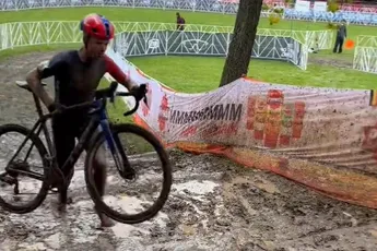 🎥 Sven Nys verkent modderpoel in Waterloo en waarschuwt crossers: 'Uitglijders en valpartijen...'